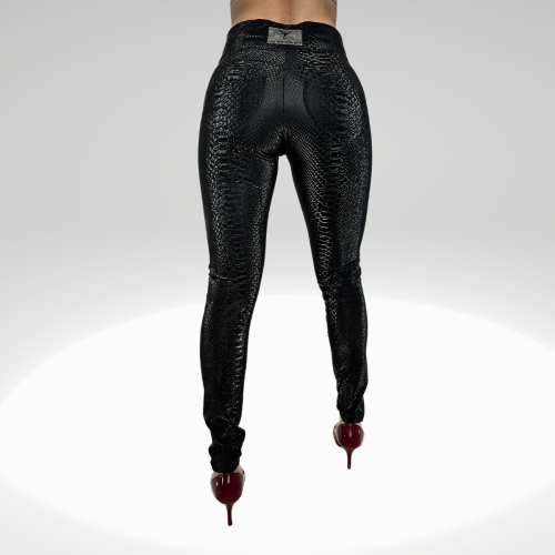 Leggings Glattlederoptik